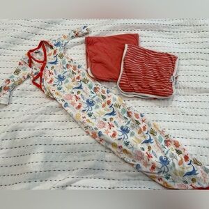 Copper Pearl newborn tie onesie